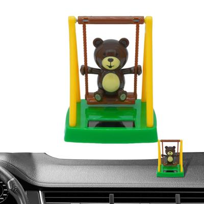 Solar Dashboard Doll - Car Dashboard Swing Bear | Swing Bear Solar Powered Figurine