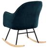 Rocking Chair Blue Velvet