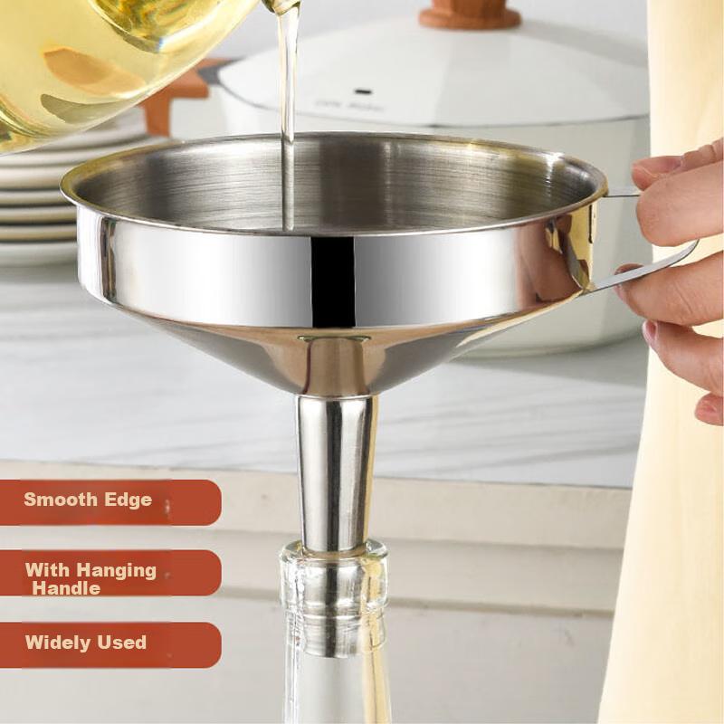 Jekero (Jekero) 304 Detachable Strainer Stainless Steel Funnel Large Size for Wine And Oil - 15cm