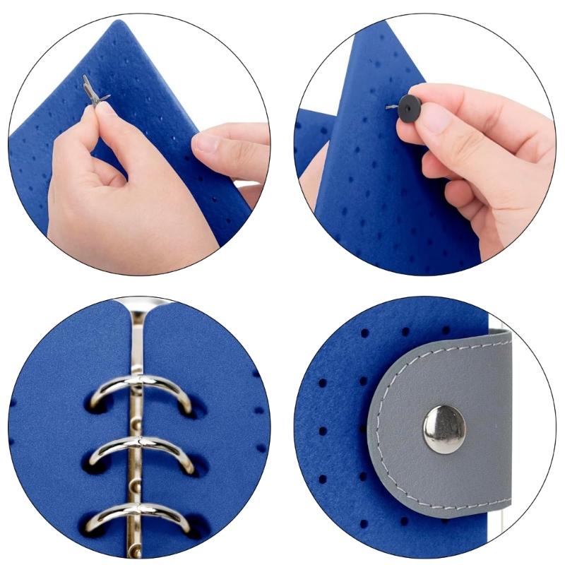 Pratici Robusti Libri Espositori per Spille in Feltro con 6 Pagine Album Portatile per Conservare Spille Smaltate e Orecchini