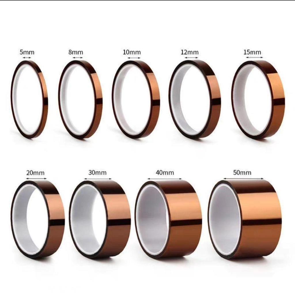 Kapton PI Amber High-Temperature Polyimide Tape, Single-Sided, 200°C+ Resistance