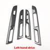 LHD RHD For Subaru WRX STI XV 2014- ABS carbonfiber Interior Accessories door handle window switch AT Gear Shift Box Panel