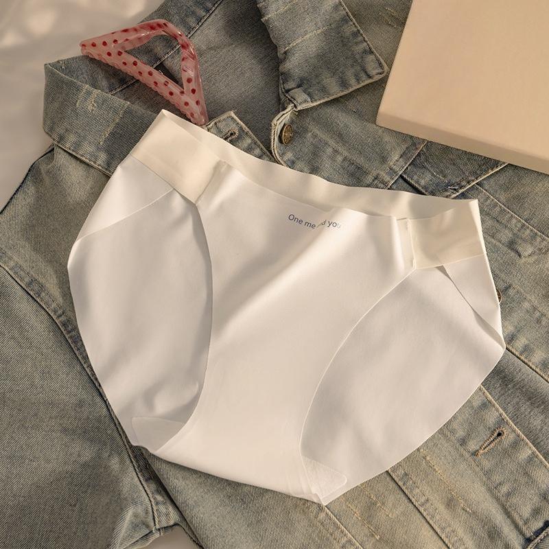 Women's New Summer Cotton Anti-bacterial Crotch No Mark Ice Silk High Split No Hip Briefs