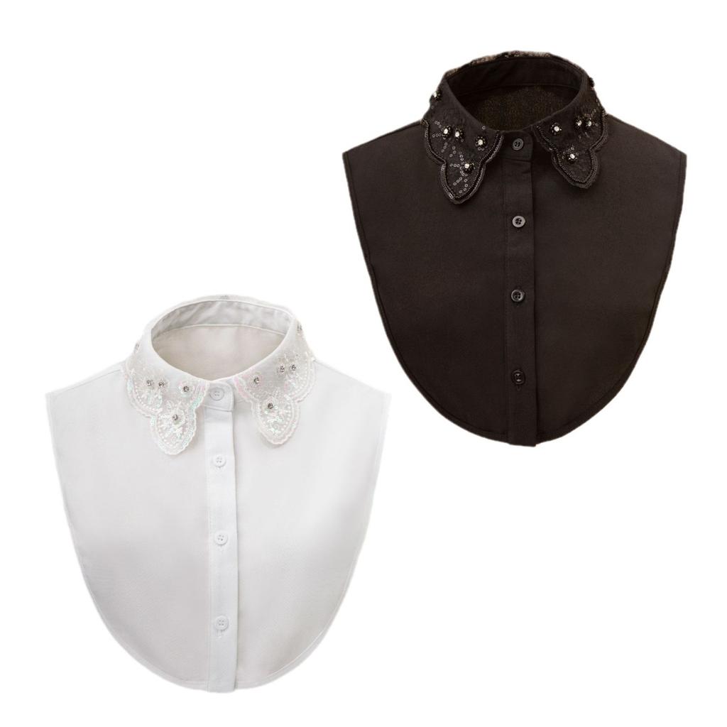 Perfect Match Fashion Ladies Half-Shirt Lace False Collar For Women'S Shirt Blouse Tops Removable Detachable Collars Clothes Accessories