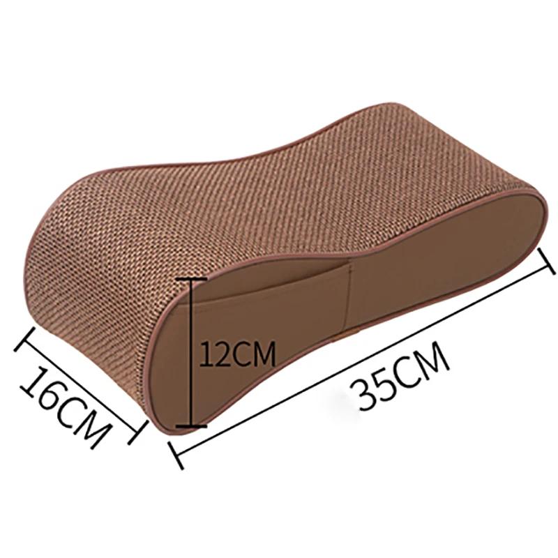 Almofada de couro para apoio de braço central de carro, console central, estilo, apoio de braço, confortável, apoio de braço, assento, almofada protetora, almofada, capa de travesseiro