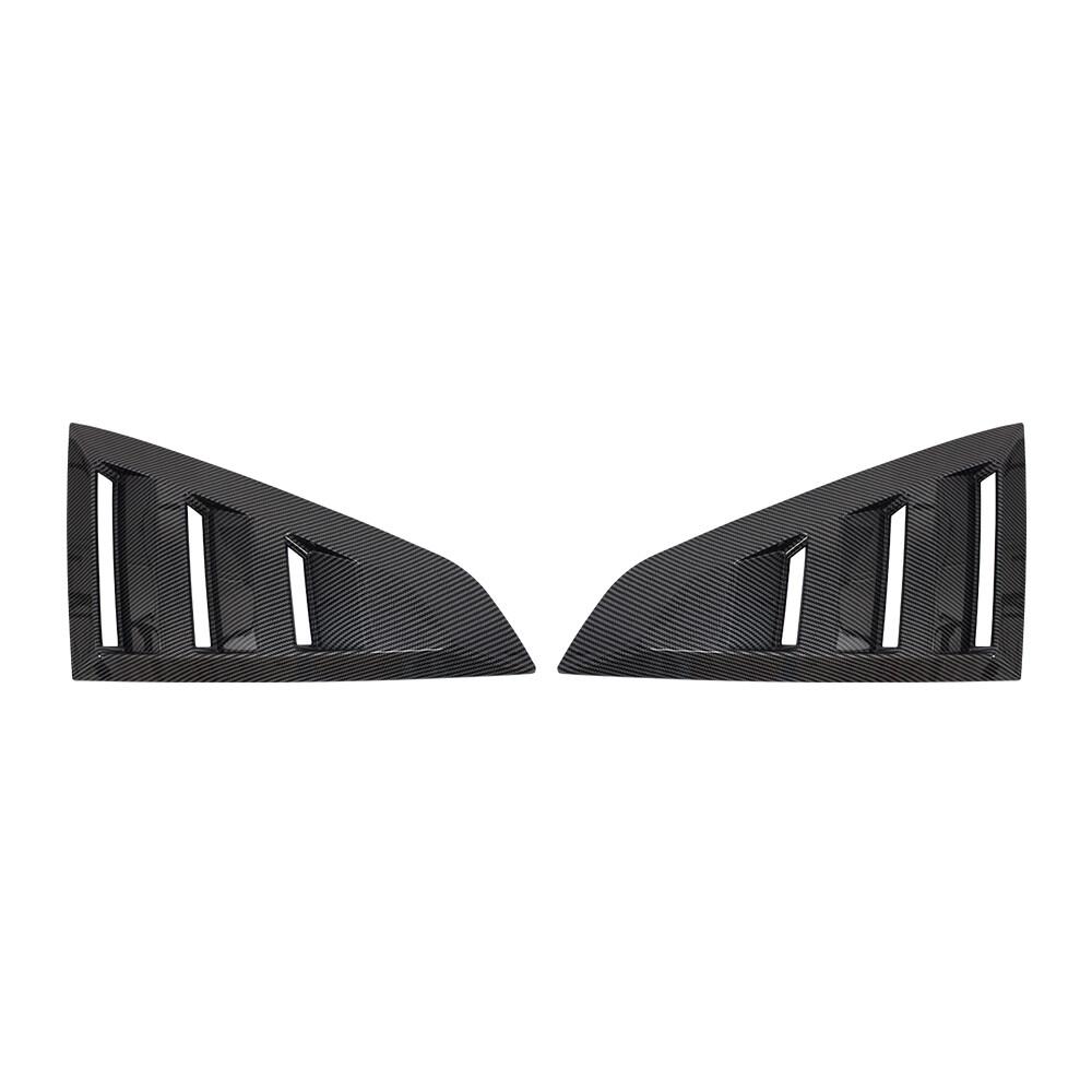 For Ford Mustang 2024-2025 Rear Window Louver Shutter Cover Side Vent Trim Windshield Scoop Cover Exterior ABS Car Accessories