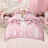 Homewish Cute Bow Knot Duvet Cover Set For Girls Princess Style Bedding Set Bowknot Bow-Tie Quilt Cover Set