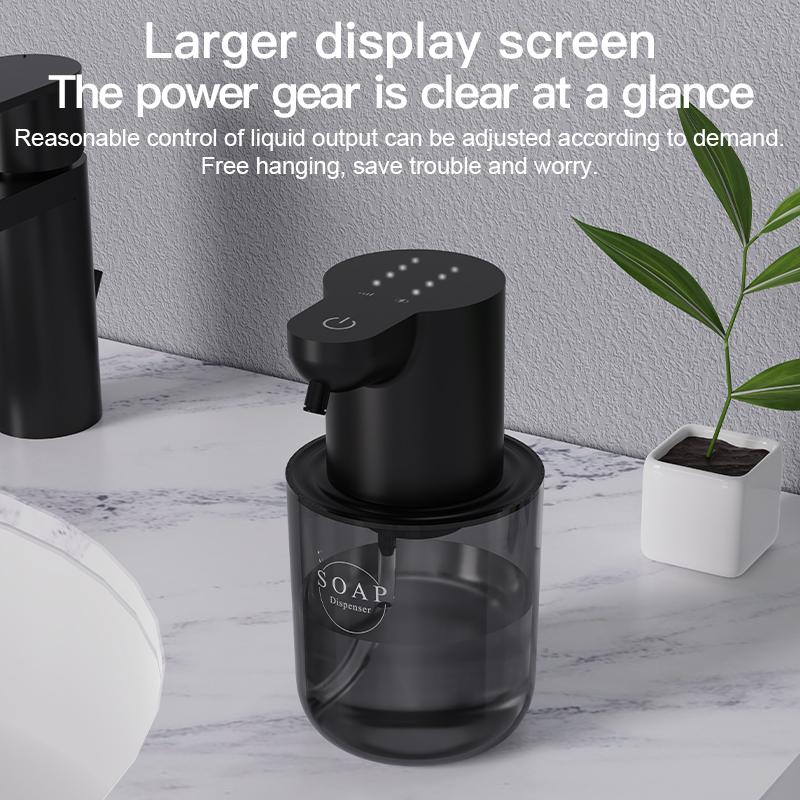 2024 Liquid soap dispensers bathroom automatic soap dispenser USB White 4 level 400ML Shampoo Dispenser Foam Soap Dispenser