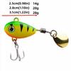 5pcs Vibration Bait Artificial Fishing Bait 3D Fish Eyes Fishing Lures Hooks  Fishing Accessories
