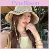 Summer Straw Hat With Lace Trim For Women Sun Protection And Breathability