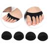 2 Pairs High Heeled Shoes Breathable Forefoot Pad Stress Pain Relief Forefoot Patch(Black )