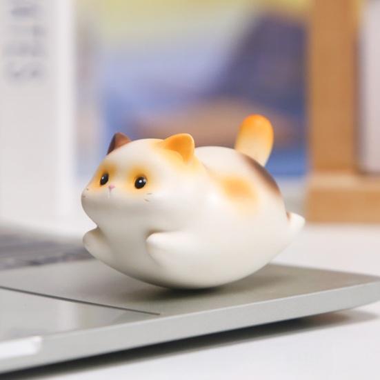 Cartoon Katze Schaukel Figur Niedliche Kleine Harz Katze Statue für Zuhause Büro Schreibtisch Dekoration Geschenke für Katzenliebhaber