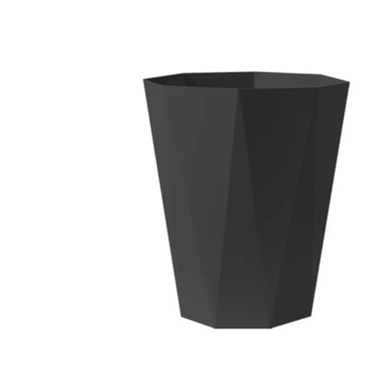 Household Trash Can Open Trash Basket Large-capacity Plastic Basket Toilet Paper Basket for Bathroom Bedroom Kitchen Office