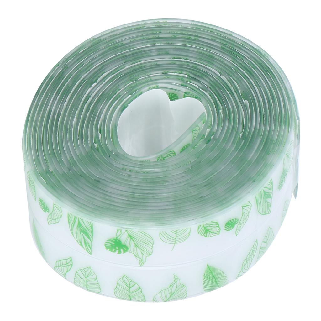 Taśma uszczelniająca do ścian Wodoodporna Samoprzylepna Naklejka Pasek uszczelniający do Łazienki Kuchni 3,2 m(Zielony