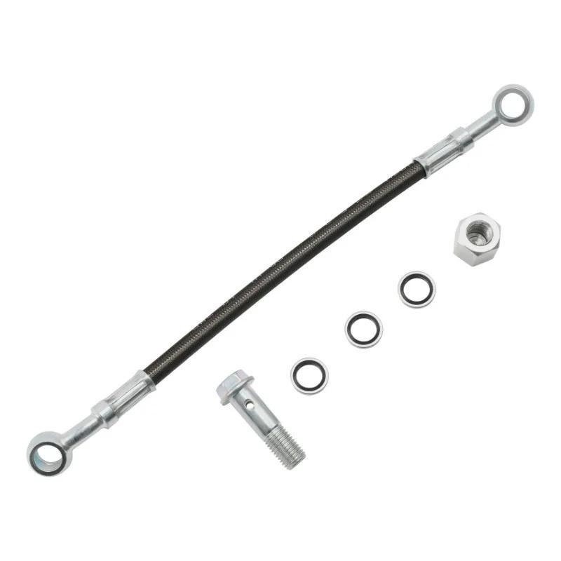 Universal Motorcycle 25cm Brake Hose Line Extend Connector Spare Parts