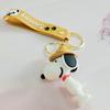 New Snoopy Doll Keychain Silicone Car Couple Keychain School Bag Ornament Birthday Gift for Friends Kawaii