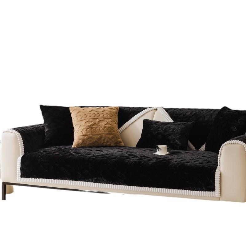 Plush Thickened Sofa Cushion Autumn And Winter New  High-End Non-Slip Sofa Cover Four-Season Universal Sofa Cover