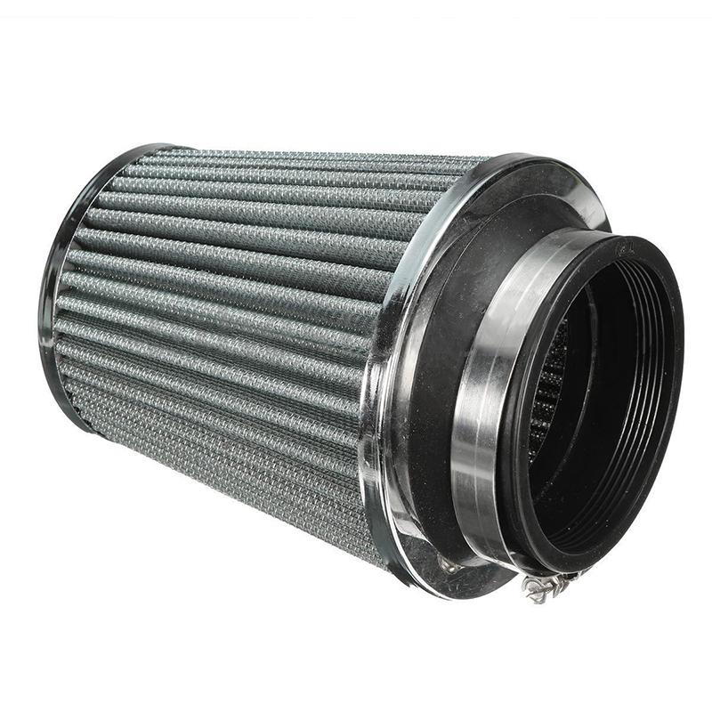 3/" 75mm Air Filter Clean Intake For Car High Flow Short RAM//COLD Round Cone !