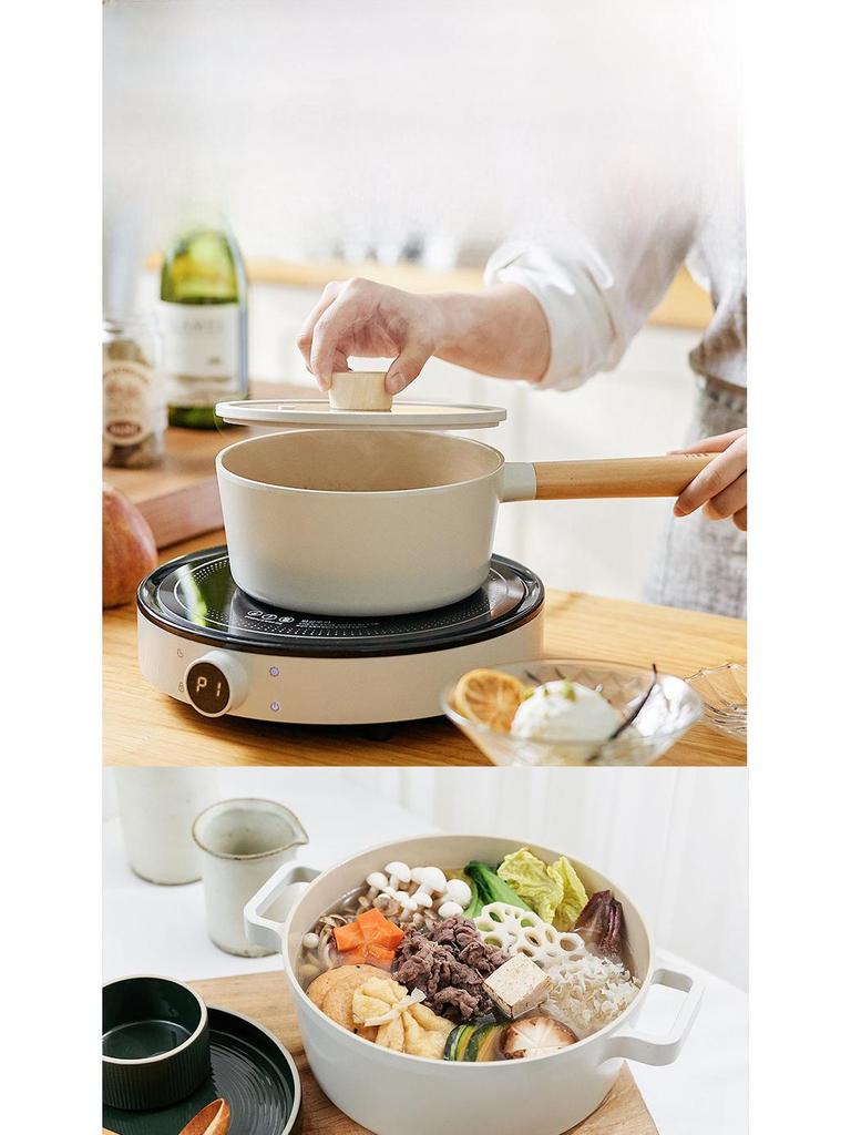 Neoflam Ceramic Non-Stick Frying Pan & Milk Pan for Gas & Induction Cookers