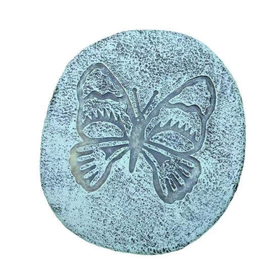 Garden Stepping Stone Glow-in-The-Dark Butterfly Insect Resin Garden Stone Moon Sun Star Stepping Stone for Patio Lawn