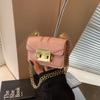 Niche Fashion Mini Chain Bag 2025 Spring New Korean Simple Foreign Style Small Square Bag Candy Color Messenger Bag
