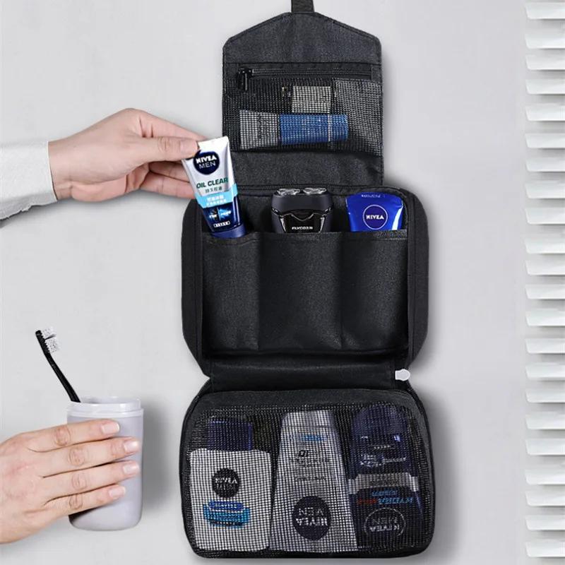 1 Stück-Mann Business Hochwertige Damen Make-up Taschen Reise Kosmetiktasche Toilettenartikel Organizer Wasserdichte Aufbewahrung Neceser zum Aufhängen Fledermaus