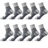 1/5/10 Paar Herren Gestreifte Mid-Calf Sportsocken Atmungsaktive Socken Freizeitsocken