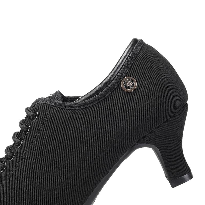 Women Standard Ballroom Dance Shoes Oxford Cloth Outsole Practice Competition Modern Dancing Shoe Dance