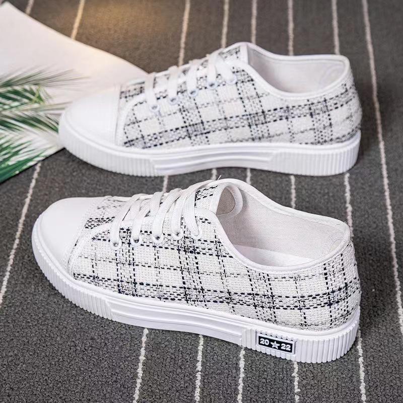 New Canvas Shoes Women's Breathable Comfortable Soft-soled Sports Women's Shoes Casual Shoes Lazy Shoes Female Student Shoes