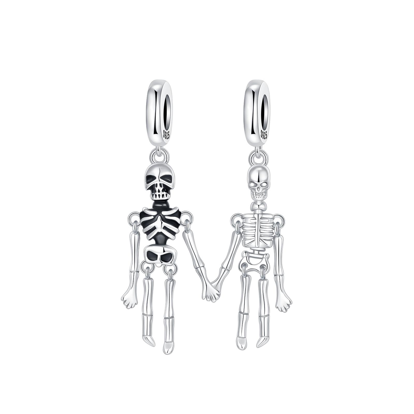 

Copper Metal Halloween series Skeleton Madonna Pendant Bead Component High Quality Fine Jewelry Bead Components Designed For Authentic Original