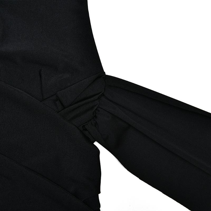 Y2K Damen Schwarzes O-Kragen Träger Ärmellos Hohe Taille Schlankmachend Sexy Mini Kleid