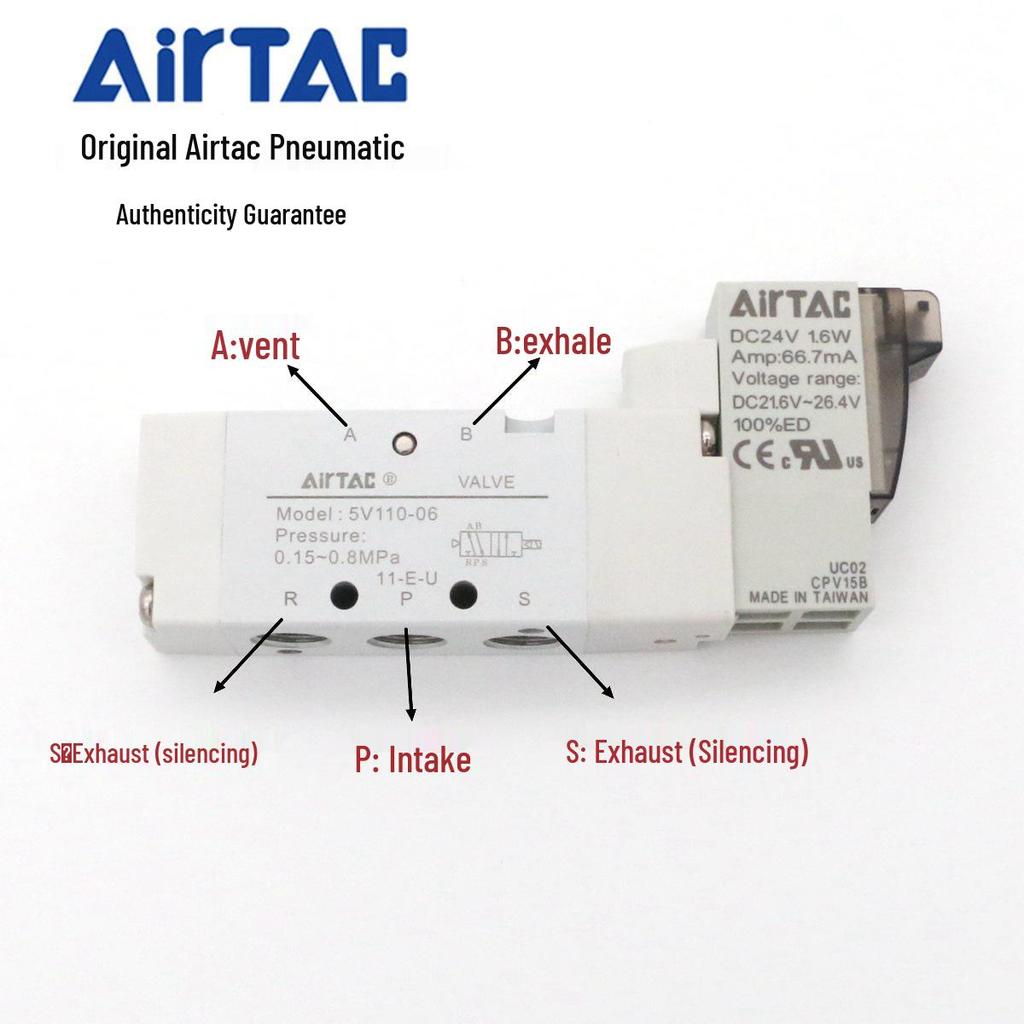 AirTAC Solenoid Directional Valve 5V210-06/B050/A050
