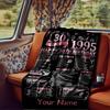 Happy 30Th Birthday Blanket Personalized Name Soft Comfortable Stylish Blanket Car Blanket Perfect For Travel Camping Outdoor Home Suitable For All