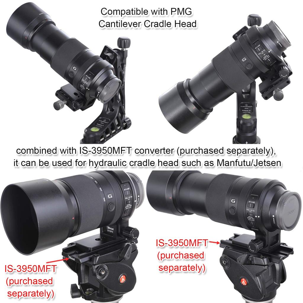 Tripod mount lens support tripod mount ring for the Sony G OSS telephoto zoom lens with quick release plate on the bottom and and screw holes ring,