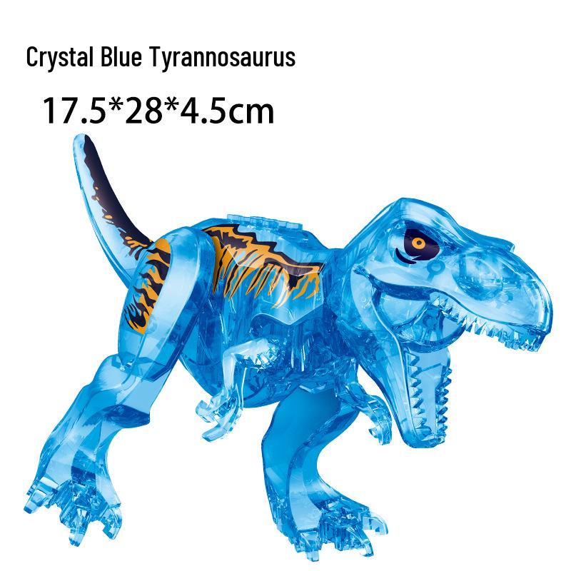Jurassic Dinosaur Building Blocks: Assembled T. Rex, Brachiosaurus, Carnotaurus, Dilophosaurus