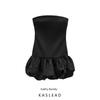 Kaslead New Arrival Women's Clothing Fashion Fengshui Diamond Balloon Style Silk Satin Texture Dress 4772244