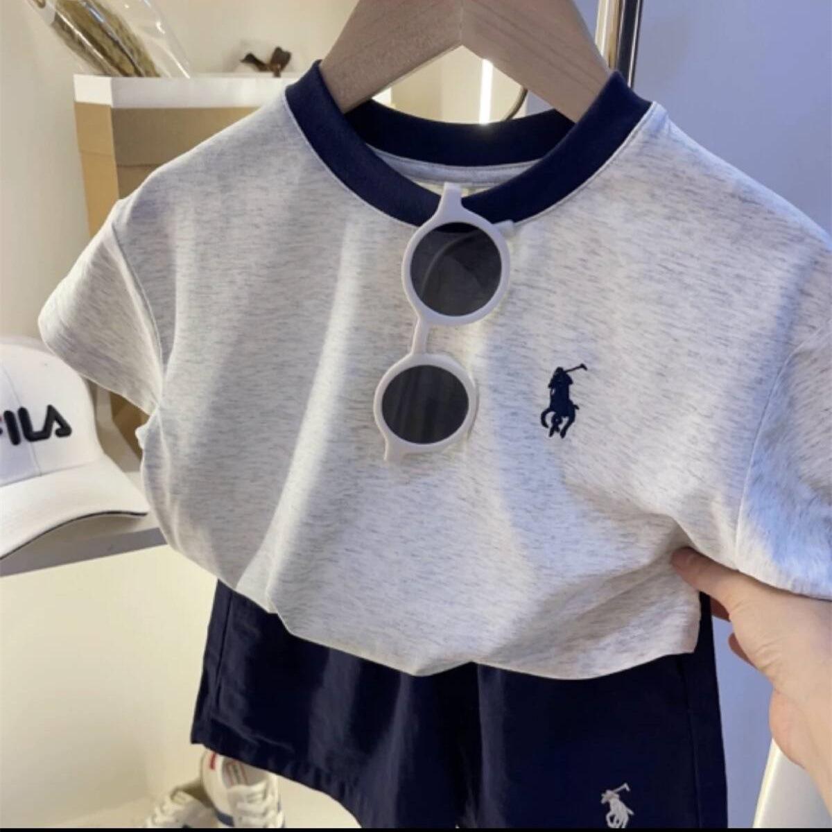 

2024 Autumn Cartoon Baby Boy Two-Piece Set: Round Neck, Long Sleeve Size 120