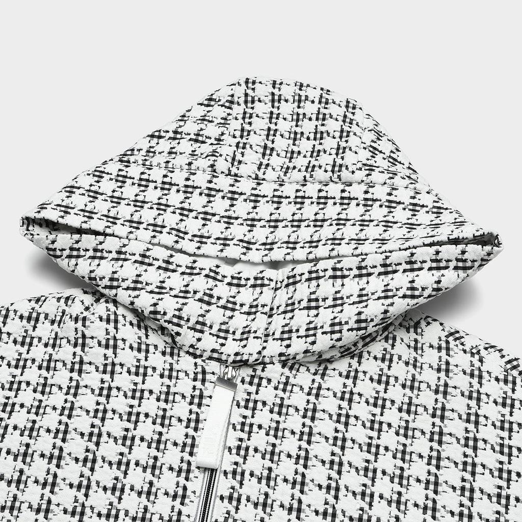 FILA Emerald Color Block Hooded Casual Cotton Jacket Women Jackets F11W414901F-ZA