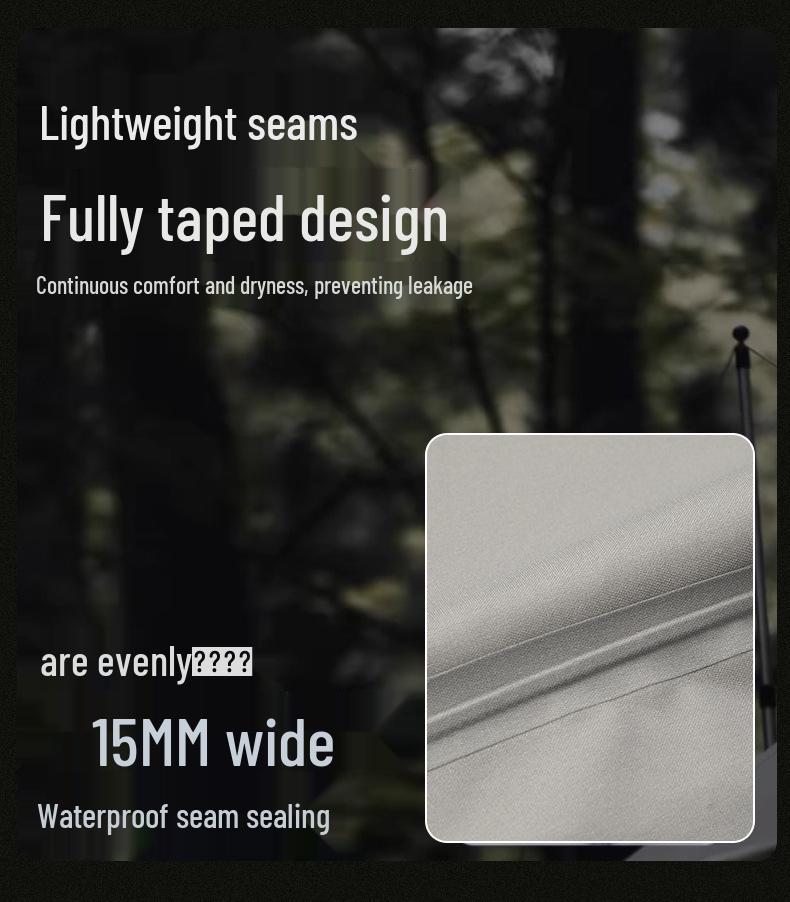 Water-Repellent Mountaineering Jacket: Fully Seam-Taped, Three-Proof, Outdoor Adventure Shell