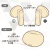 Kashimura Fully Wireless Stereo Earphones Pastel Beige NBL-133 3 Types Good Sound Everyday Use