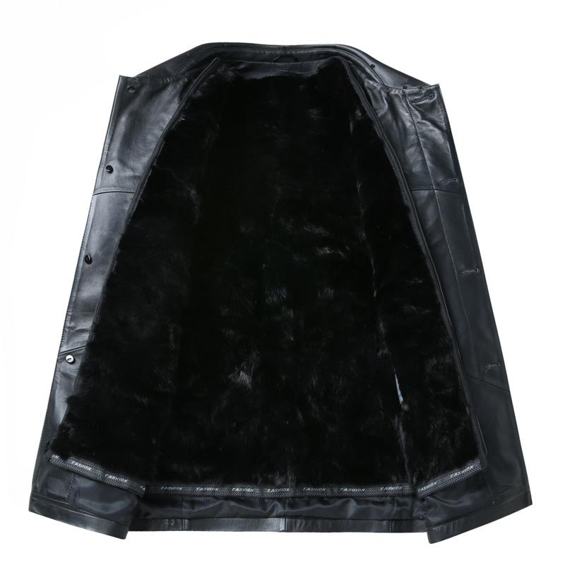 Genuine leather jackets for men in autumn and winter new business casual fashion simple genuine leather jackets