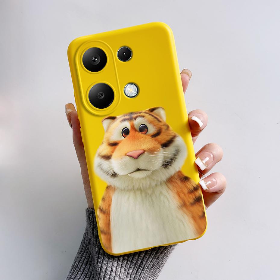 For Xiaomi Poco M6 Pro Case Soft Silicone Cute Cat Panda Shockproof Cover for Poco M6 Pro 4G TPU Coque Funda Shell M6Pro 6.67''