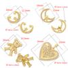 ZHUKOU 9 Styles Cubic Zirconia Charms for Jewelry Making Cute Bear Jewelry Pendants Heart DIY Charms Jewelry Accessories VD1431