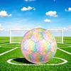 1pc Mermaid Scale Background Theme Soccer Ball Football, Size 5, Lightweight PVC, Outdoor Training Soccer Ball,Gift j61491
