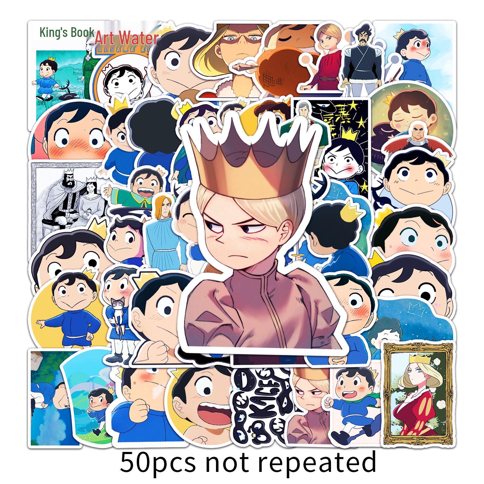 50 Cute Japanese Anime Waterproof Stickers for Skateboards and Luggage