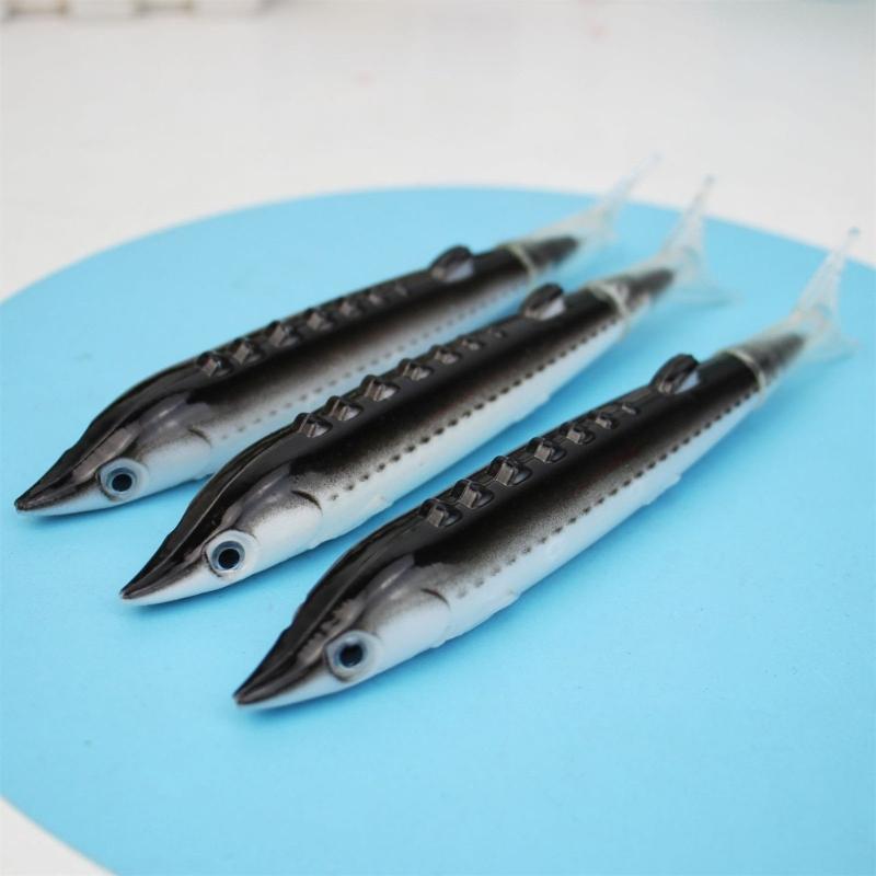 6Pcs Fish Shape Ballpoint Pen Novelty Writing Pen Christmas Stocking Fillers for Student Reward Birthday Party Favor