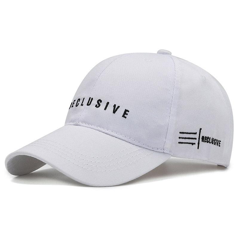 

Reclusive Embroidery Letters Hats Women Spring Couple Go Out Sun Protection белый