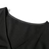 Damen Sommer Freizeitkleid Kurzarm V-Ausschnitt Hohe Taille Raffung Bodycon Mini Einteiler Slim Fit Kleid