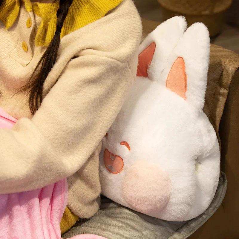 Winter Plush 3-In-1 Pillow Blanket Cartoon Fill Warm Hands Home Car Travel Bedroom Bed Sofa Office Cute Waist Support Blanket
