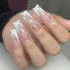 Nail Art Nail Piece French Double Butterfly Wearing Nail Special Nail Piece Fake Nail Nails